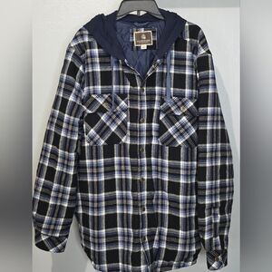 Legendary Outfitters Men's Heavy Jacket Hoodie Lined Shacket SZ 2XL XXL